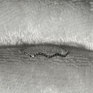 Zales 1/10 CT. Total Weight Diamond Wave Anniversary Ring